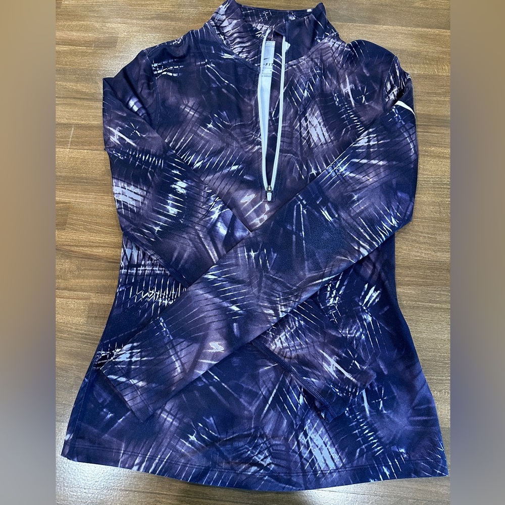 Nike Purple Fitted Quarter Zip
